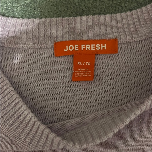 Joe Fresh Women's Lavender Crew Neck Sweater - Picture 2 of 2